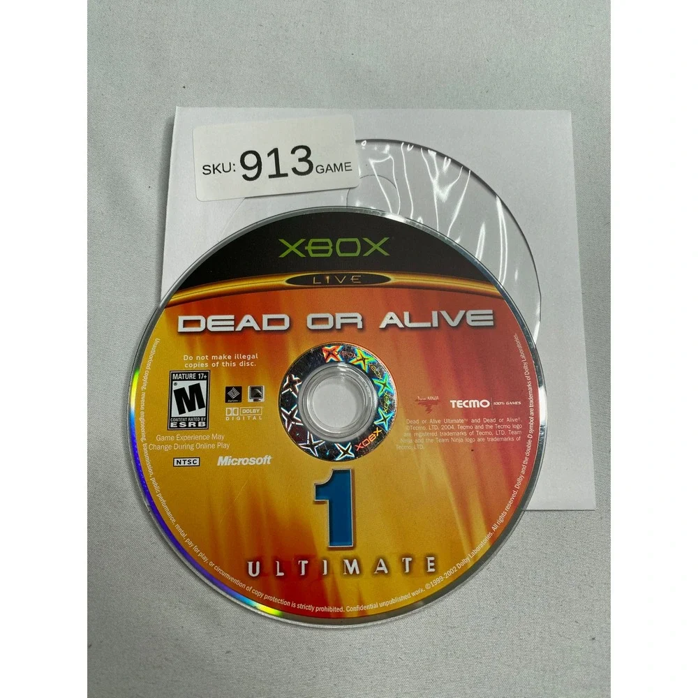 Dead or Alive Ultimate 1 Microsoft Xbox Game Disc Only